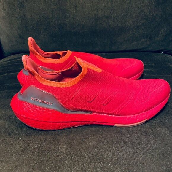 NEW Adidas Ultraboost 22 Vivid Red Turbo Mens 11 US 10.5 UK 45 1/3 EUR Uncaged - Picture 6 of 14